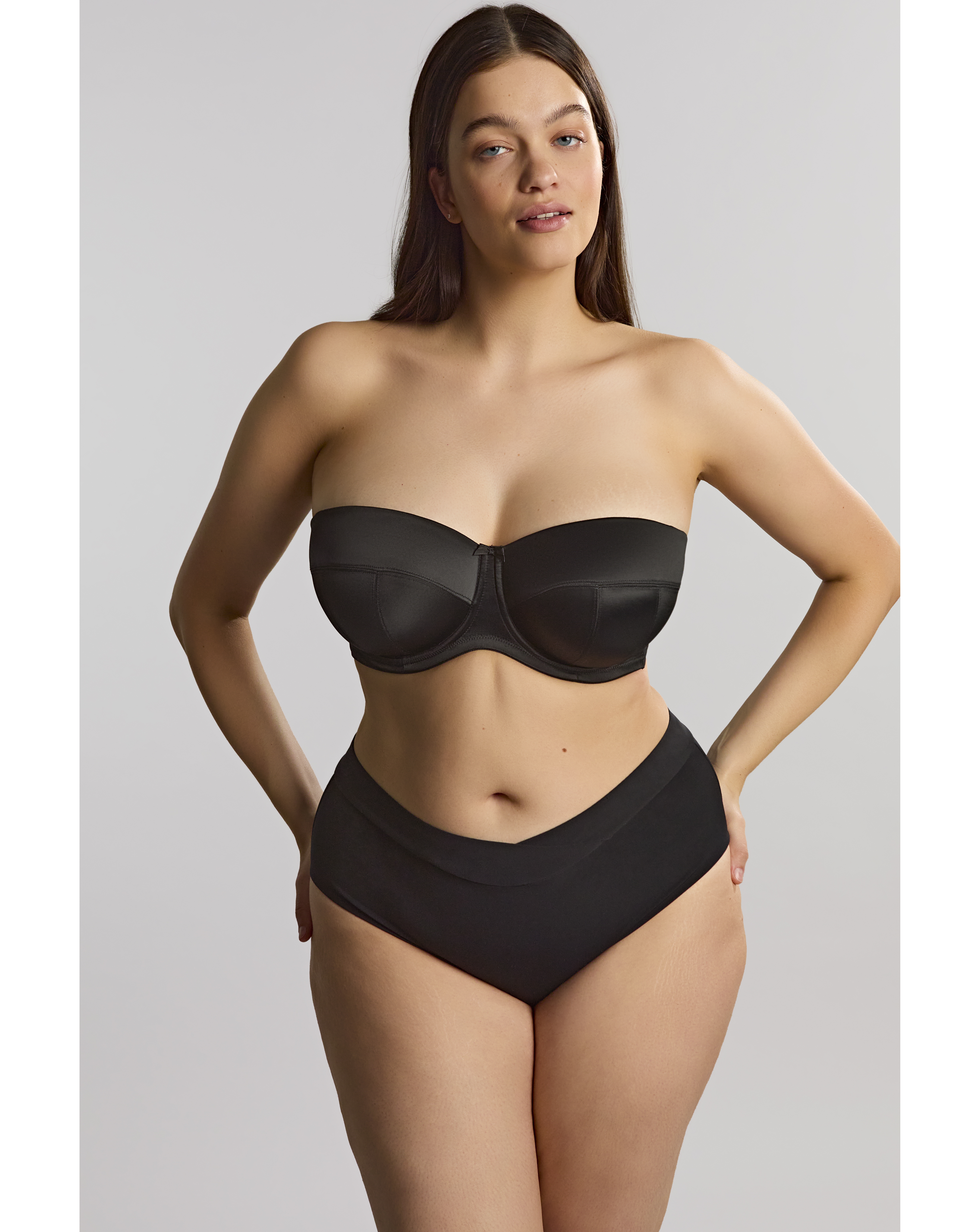 Sculptresse By Panache Women's Black Sculptresse Dana Strapless Wired Bra 40F